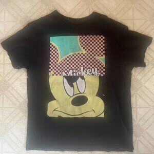 Mickey Black Disney T Shirt Size Large Men's Short Sleeve Tee